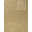 Karton A4 200g brokatowy - jasno złoty x10