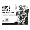 Blok techniczny A4 Kreska czarny 10k x10