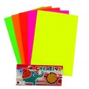 Pianka dekoracyjna A4 fluo 5ark x1 Pianka dekoracyjna A4 fluo 5ark x1