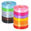 Wstążka 12mm w kropki !084 ecri 25Y x1 Wstążka 12mm w kropki !084 ecri 25Y x1