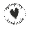 Stempel Heyda gumowy okrgy Hande Made x1