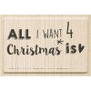 Stempel Heyda gumowy All I Want 4 Christmas x1