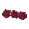 Róże papierowe Heyda 2,5cm czerwone x12