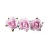 Róże papierowe Heyda 2,5cm różowe x12