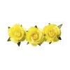 Róże papierowe Heyda 2,5cm żółte x12
