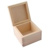 Pudełko drewniane kwadratowe 12,5x12,5x5cm x1