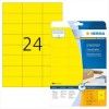 Etykiety Herma kolor 70x37mm żółty x480 Etykiety Herma kolor 70x37mm żółty x480