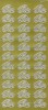 Sticker złoty 20710 - obrączki x1 Sticker złoty 20710 - obrączki x1