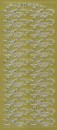 Sticker złoty 06306 - serca ze wstęgą x1 Sticker złoty 06306 - serca ze wstęgą x1