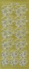 Sticker złoty 06307 - serce z różą x1 Sticker złoty 06307 - serce z różą x1