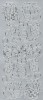 Sticker srebrny 07102 - pisanki x1 Sticker srebrny 07102 - pisanki x1